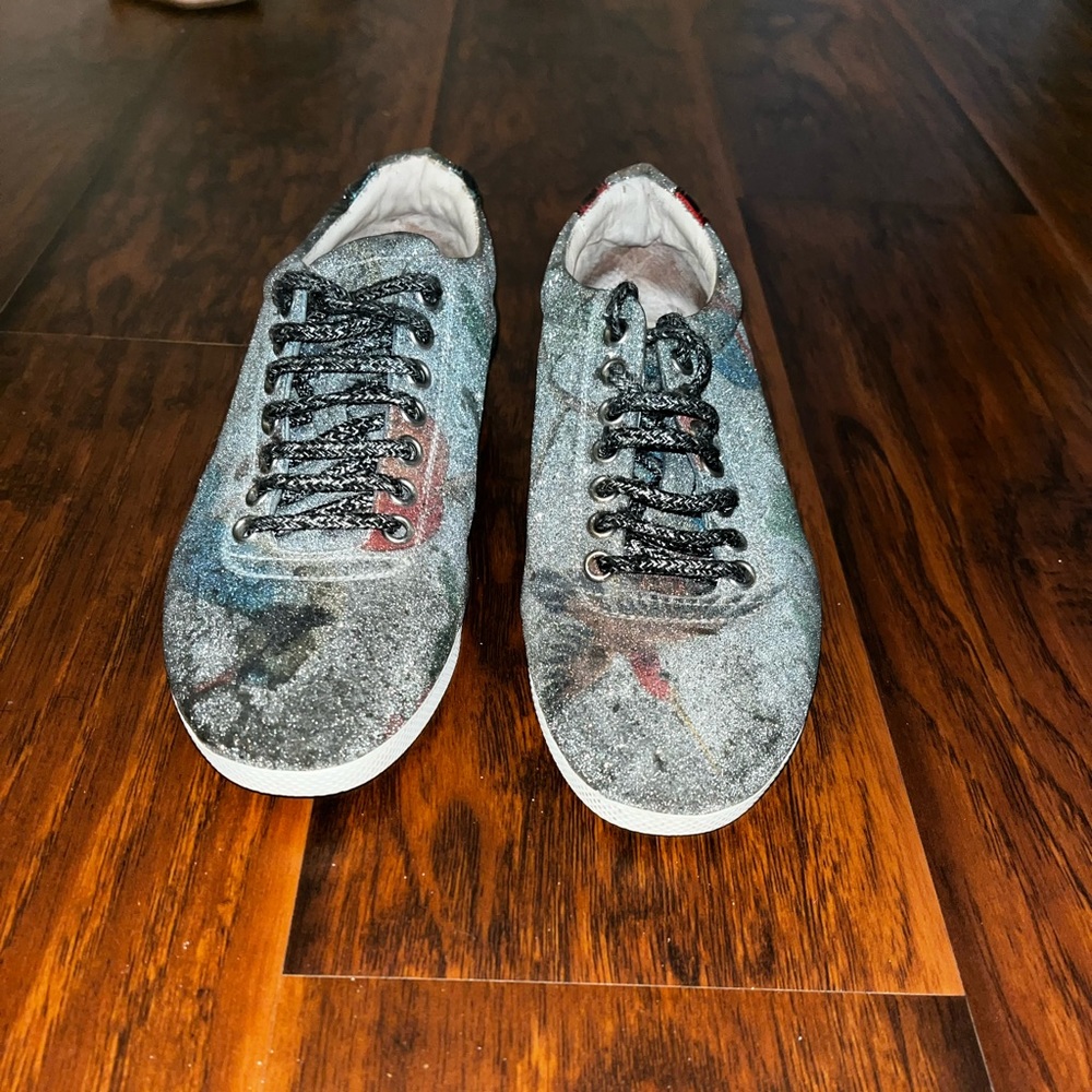 Gucci glitter sneakers